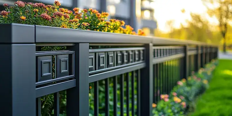 Moderne Zäune aus Polen