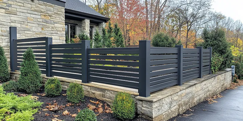 Polnische Metallzaune